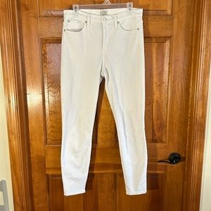 J. Crew Women’s White High Rise Toothpick Jeans Size 30-EUC